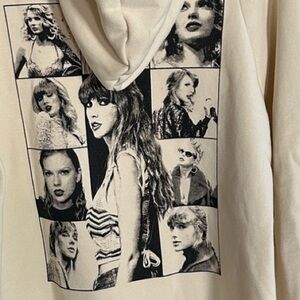 Taylor Swift The Eras Tour Concert Cream hoodie